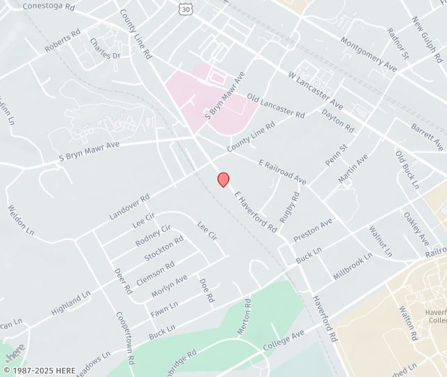 Location Map: 940 Haverford Road, Suite 100 Bryn Mawr, Pennsylvania 19010